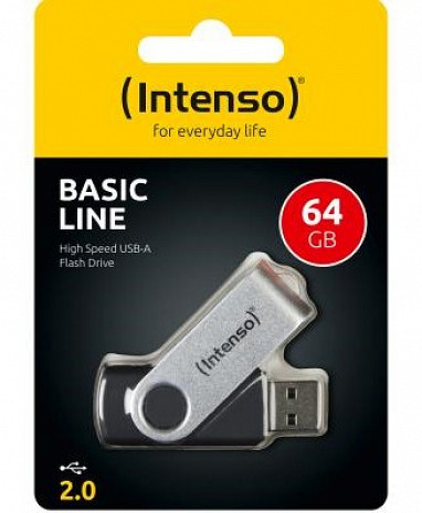 USB zibatmiņa MEMORY DRIVE FLASH USB2 64GB/3503490 INTENSO 3503490