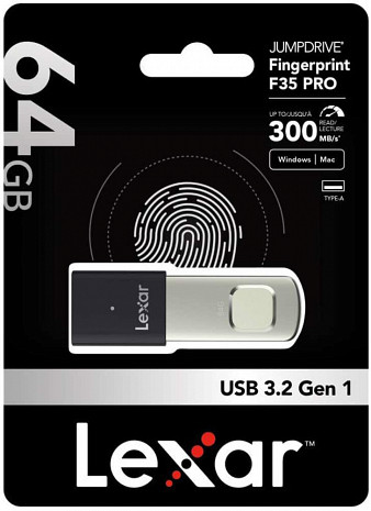 USB zibatmiņa Fingerprint F35 PRO LJDF35P064G-RNBNG