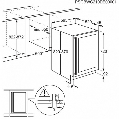 Ledusskapis  AWUS052B5B