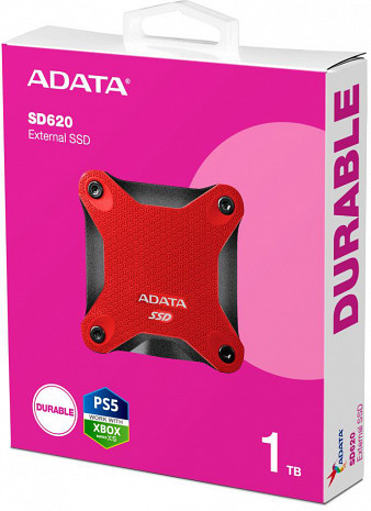 SSD disks ADATA|SD620|1TB|USB 3.2|Write speed 460 MBytes/sec|Read speed 520 MBytes/sec|SD620-1TCRD SD620-1TCRD