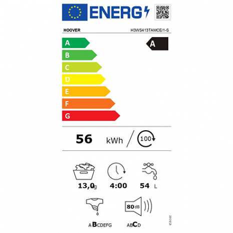 Veļas mašīna  H3WS413TAMCE/1-S