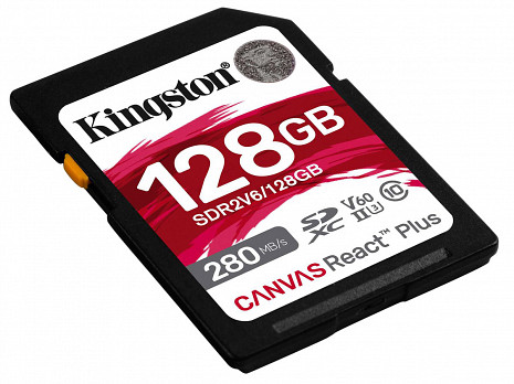 Карта памяти Kingston UHS-II Video Speed Class (V60) | 128 GB | SD | Flash memory class Class 10, UHS-II, U3, V60 SDR2V6/128GB