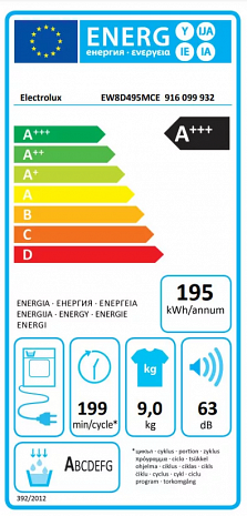 Veļas žāvētājs  EW8D495MCE