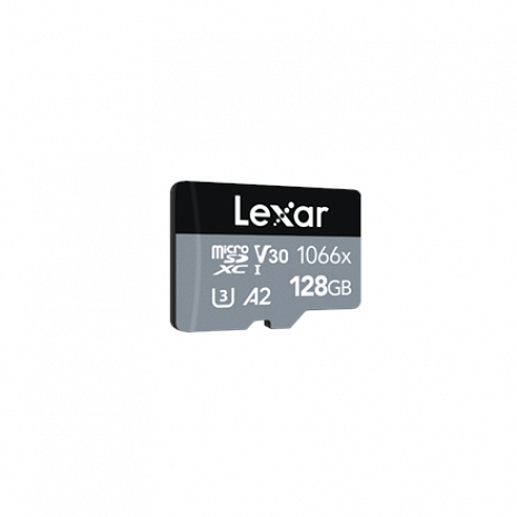 Atmiņas karte Lexar Professional 1066x UHS-I MicroSDXC, 128 GB, Flash memory class 10, Black/Gray, 120 MB/s, 160 MB/s LMS1066128G-BNANG