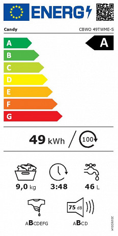 Veļas mašīna  CBWO 49TWME-S