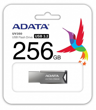 USB zibatmiņa MEMORY DRIVE FLASH USB3.2/256GB AUV350-256G-RBK ADATA AUV350-256G-RBK