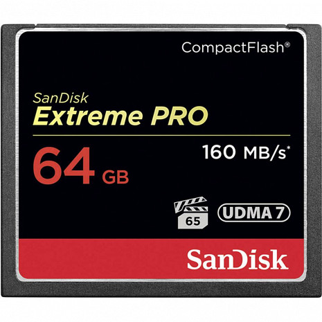 Карта памяти MEMORY COMPACT FLASH 64GB/SDCFXPS-064G-X46 SANDISK SDCFXPS-064G-X46