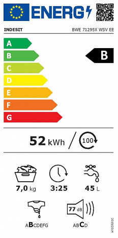 Veļas mašīna  BWE71295X WSV EE