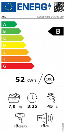 Veļas mašīna  LSR6E47DE