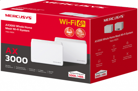 Mājas Wi-Fi tīkla sistēma (Mesh)  Halo H80X(2-pack)