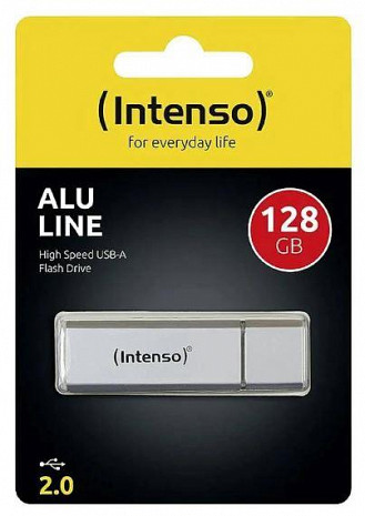 USB zibatmiņa MEMORY DRIVE FLASH USB2 128GB/SILVER 3521496 INTENSO 3521496