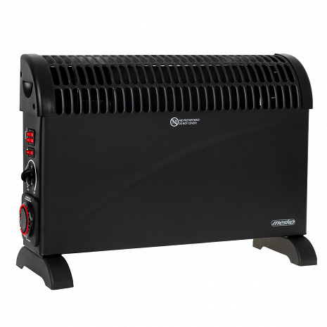 Konvekcijas gaisa sildītājs ar ventilatoru  MS 7741 black