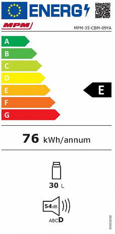 Auto ledusskapis  MPM-35-CBM-09YA