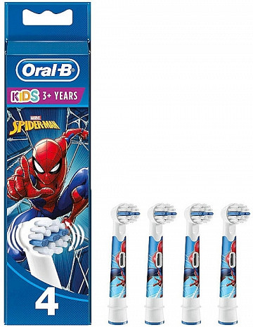 Zobu birstes uzgaļi  EB10 4 refill Spiderman