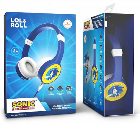 Austiņas Lol&Roll Sonic Kids Headphones Blue 451173