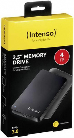 Cietais disks External HDD|INTENSO|6023512|4TB|USB 3.0|Colour Black|6023512 6023512