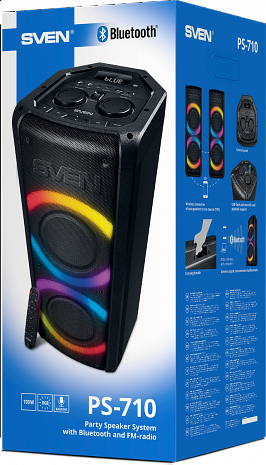 Skaņas sistēma ar karaoke  PS-710 Black