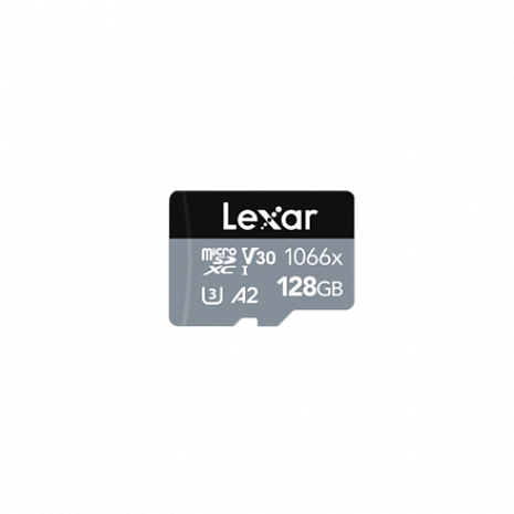 Карта памяти Lexar Professional 1066x UHS-I MicroSDXC, 128 GB, Flash memory class 10, Black/Gray, 120 MB/s, 160 MB/s LMS1066128G-BNANG