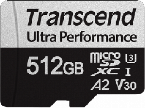 Карта памяти MEMORY MICRO SDXC 512GB W/A/TS512GUSD340S TRANSCEND TS512GUSD340S