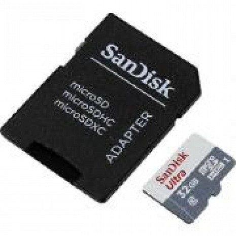 Atmiņas karte MEMORY MICRO SDHC 32GB UHS-I/W/A SDSQUNR-032G-GN6TA SANDISK SDSQUNR-032G-GN6TA