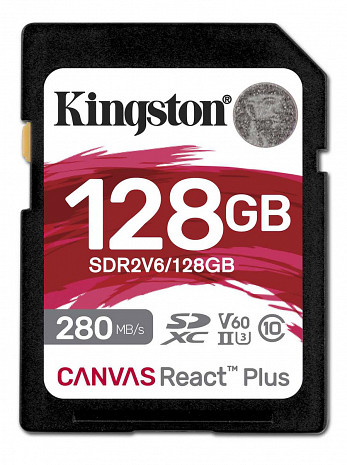 Atmiņas karte Kingston UHS-II Video Speed Class (V60) | 128 GB | SD | Flash memory class Class 10, UHS-II, U3, V60 SDR2V6/128GB