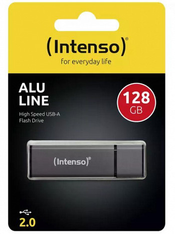 USB zibatmiņa MEMORY DRIVE FLASH USB2 128GB/ANTHRACITE 3521495 INTENSO 3521495