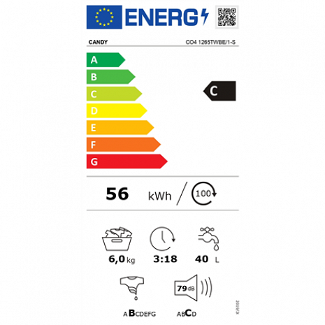 Veļas mašīna  CO4 1265TWBE/1-S