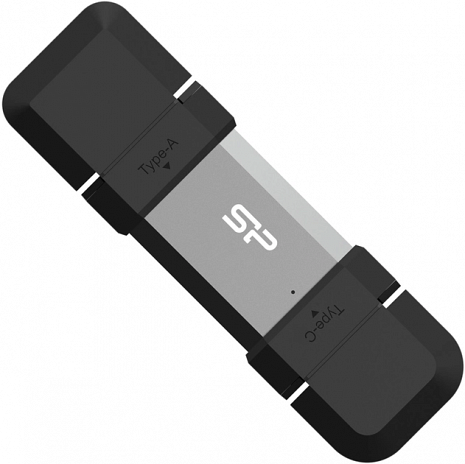 USB zibatmiņa Silicon Power Dual USB Drive | Mobile C51 | 64 GB | USB Type-A and USB Type-C | Silver SP064GBUC3C51V1S