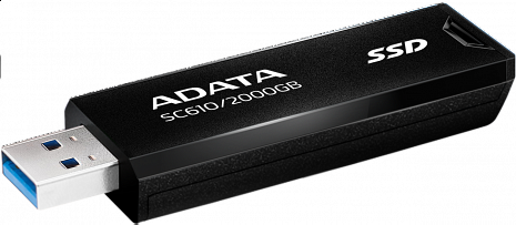 SSD disks External SSD|ADATA|SC610|2TB|USB 3.2|Write speed 500 MBytes/sec|Read speed 550 MBytes/sec|SC610-2000G-CBK/RD SC610-2000G-CBK/RD