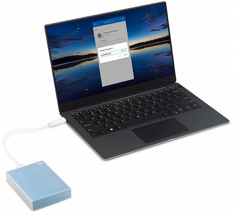 Cietais disks External HDD|SEAGATE|One Touch|STKZ5000402|5TB|USB 3.0|Colour Light Blue|STKZ5000402 STKZ5000402