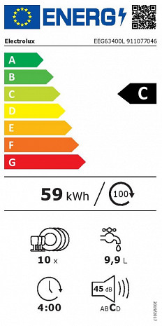 Trauku mazgājamā mašīna  EEG63400L