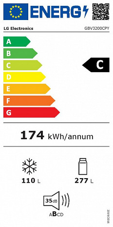 Ledusskapis  GBV3200CPY