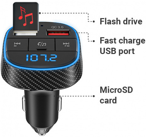 FM modulators ar bluetooth  BHF02 BASE