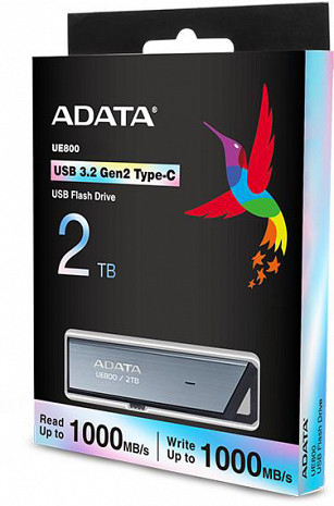 USB zibatmiņa MEMORY DRIVE FLASH USB-C 2TB/SILV AELI-UE800-2T-CSG ADATA AELI-UE800-2T-CSG